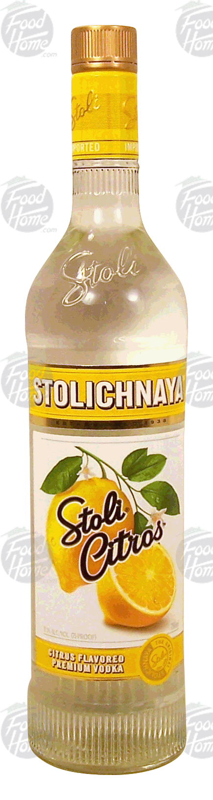 Stolichnaya Stoli Citros citrus flavored vodka, 37.5% alc. by vol. Full-Size Picture